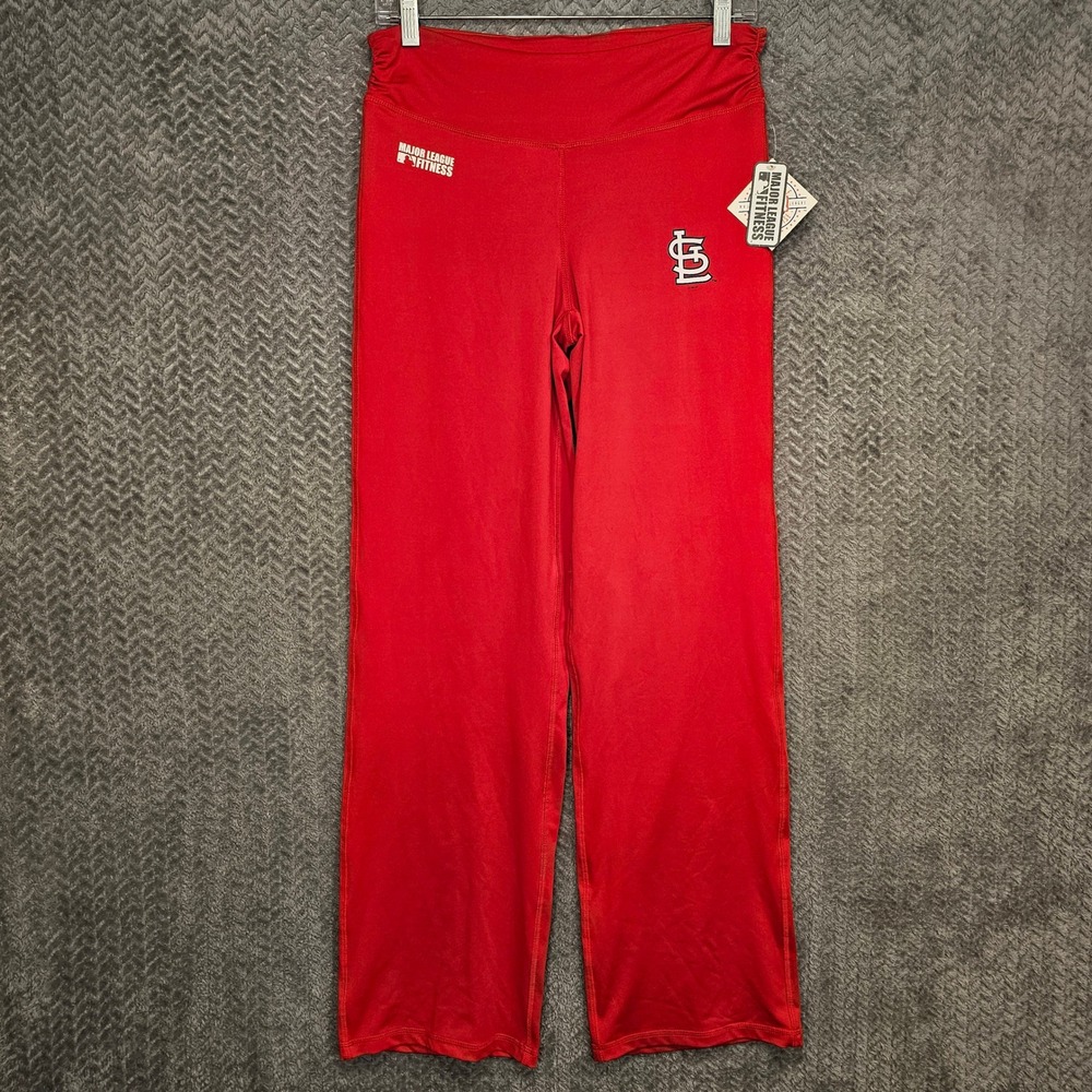 Major League Fitness St Louis Cardinals Red Yoga Pants Womens Small‎ MLB NWT